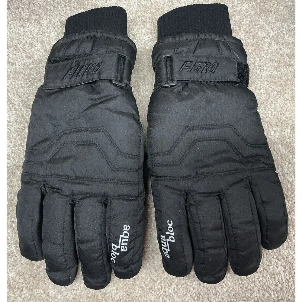 FIERO Woman’s M Black Gloves Aqua Bloc With‎ Small Stains
